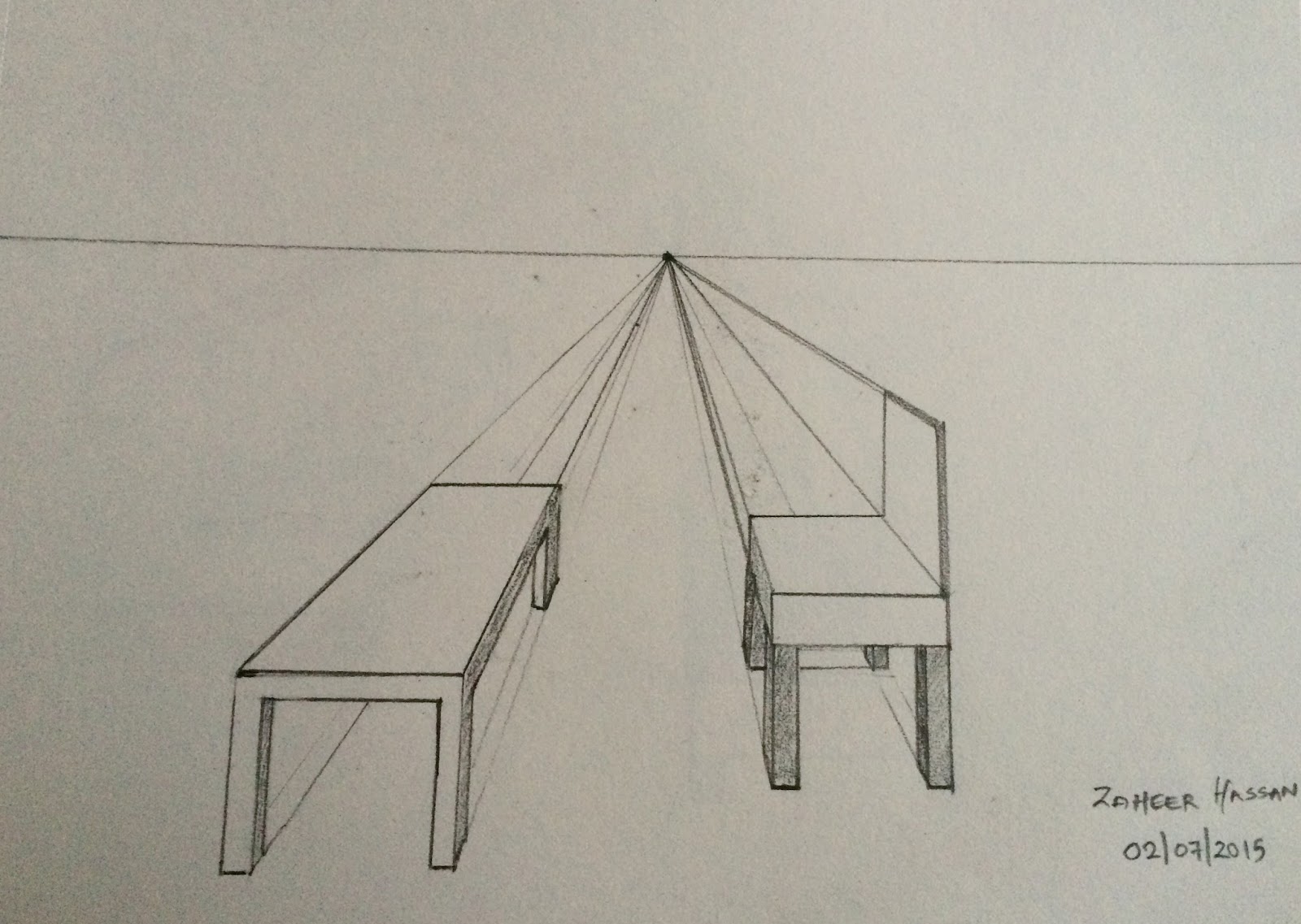 Zaheer: Basic Arts 02/07/2015 - 1 Points Perspective