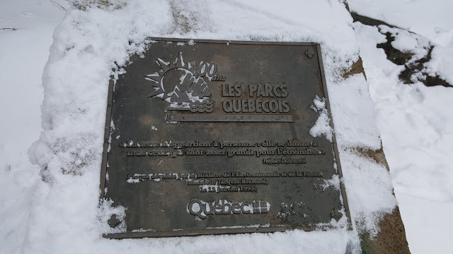 Plaque commémorative 100 ans (1995) des Parcs Québec