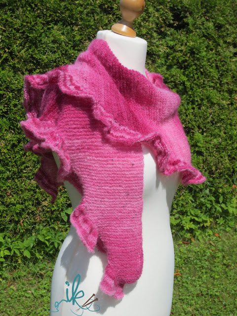 Strickanleitung Rosy Shawl