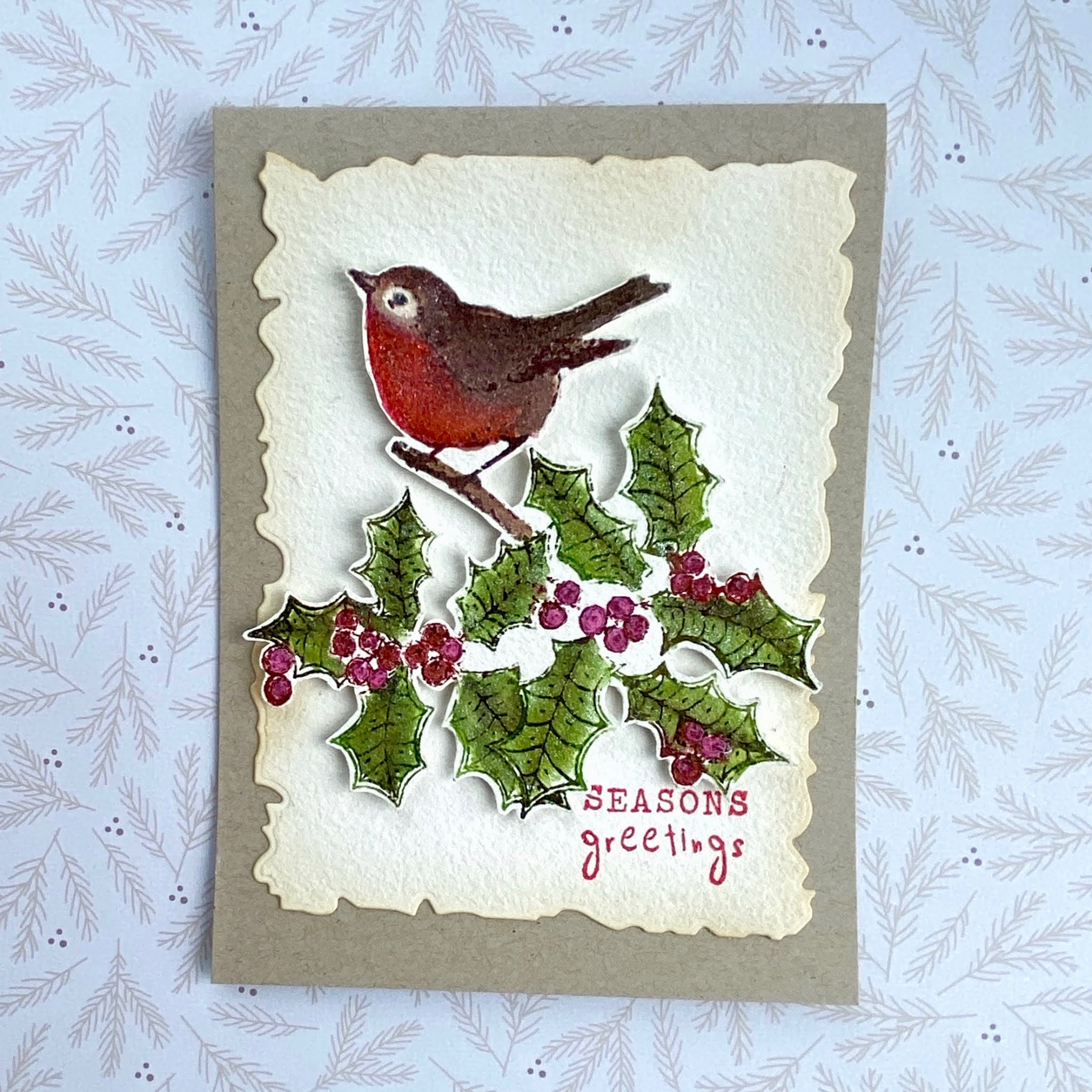 Download Free My Paper Epiphany Vintage Christmas Robin PSD Mockup Template