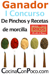 Premio CocinaConPoco.Com pinchos y recetas de morcilla Rios