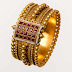 Golden broad bracelet
