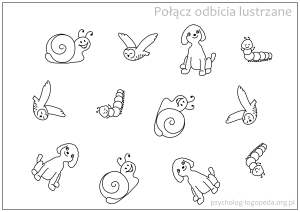 cwiczenia na problemy z odbiciem lustrzanym pismo lustrzane cwiczenia