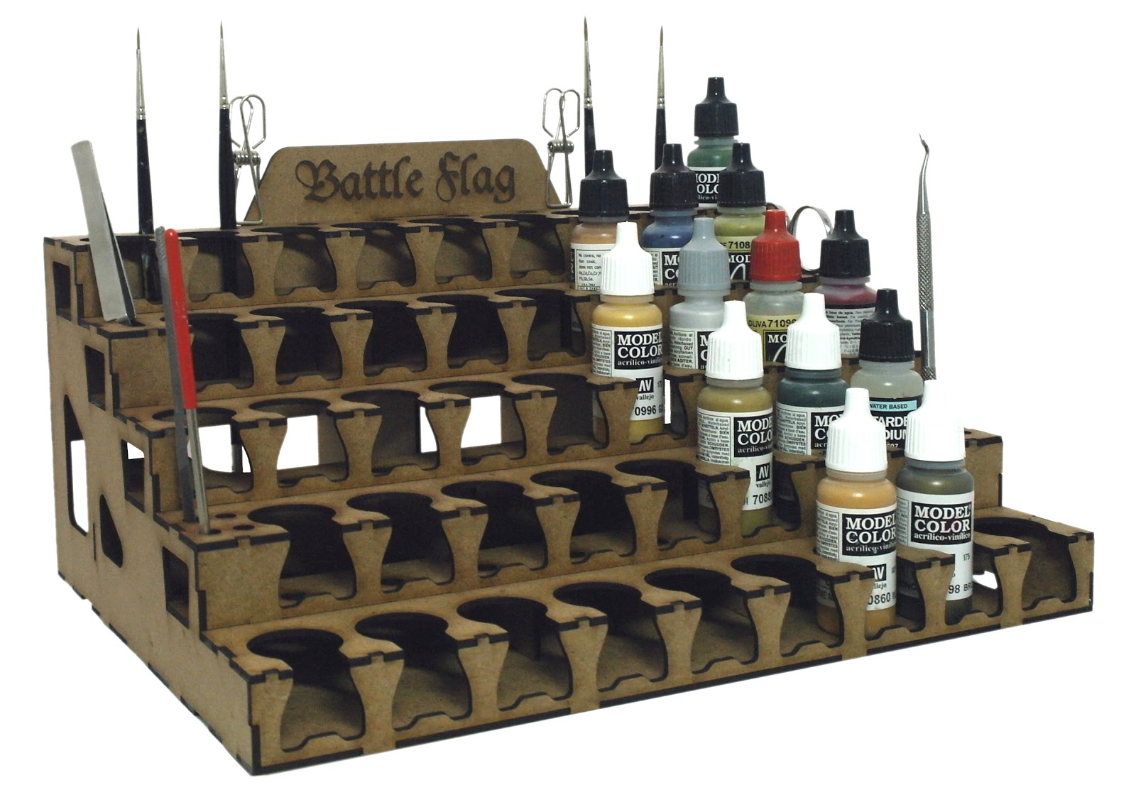Model Paint Storage Rack & Tray System from Battle Flag Battle Flag