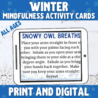 Mindfulness Avtivities for Winter. Homeschool and Classroom