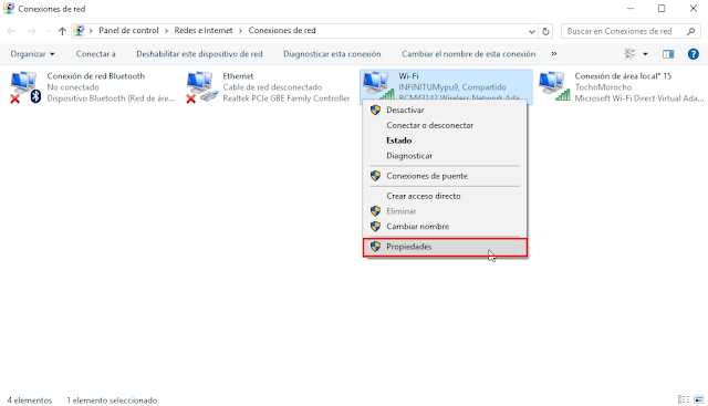 Compartir WIFI con Windows 10 sin programas Compartir WIFI con Windows 10 sin programas