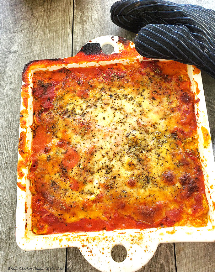 Baked Zucchini Ricotta Casserole What's Cookin' Italian Style Cuisine