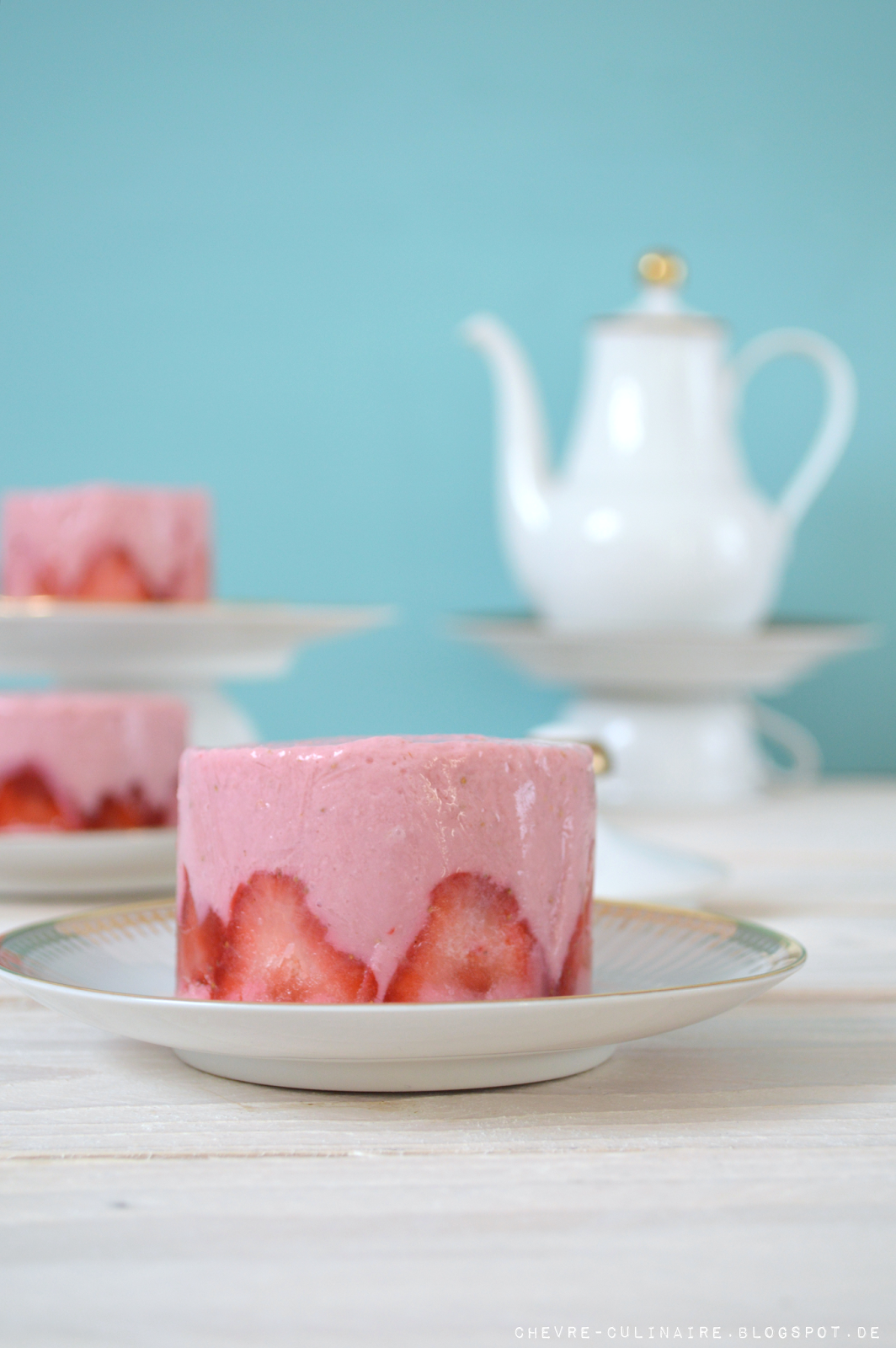 Chèvre Culinaire: Vegane Frozen Joghurt Törtchen mit Erdbeeren ...