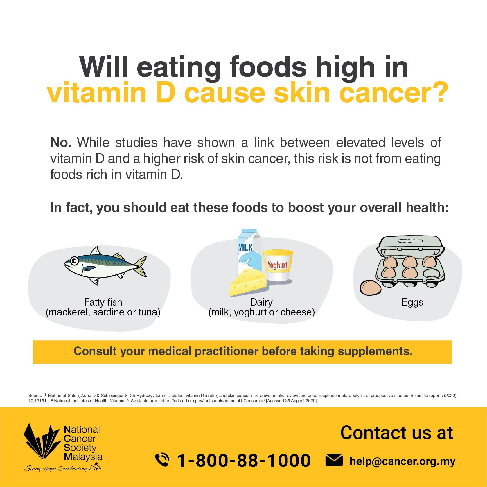 National Cancer Society of Malaysia, Penang Branch Will Eating Foods