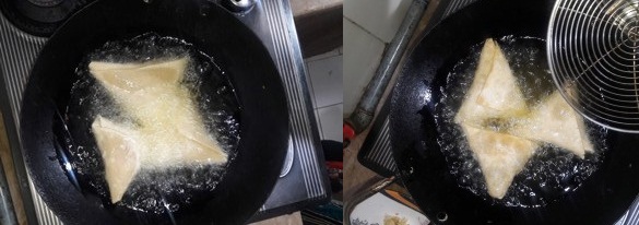 frying-samosa