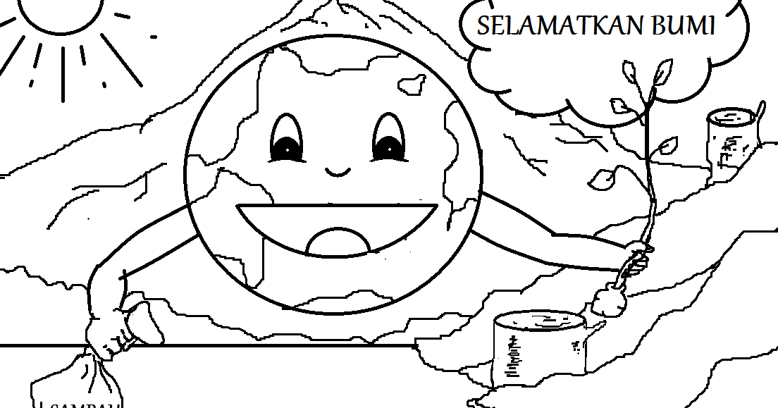 30 Ide Keren Mewarnai Gambar Membuang Sampah Pada Tempatnya Sky Larking Knits