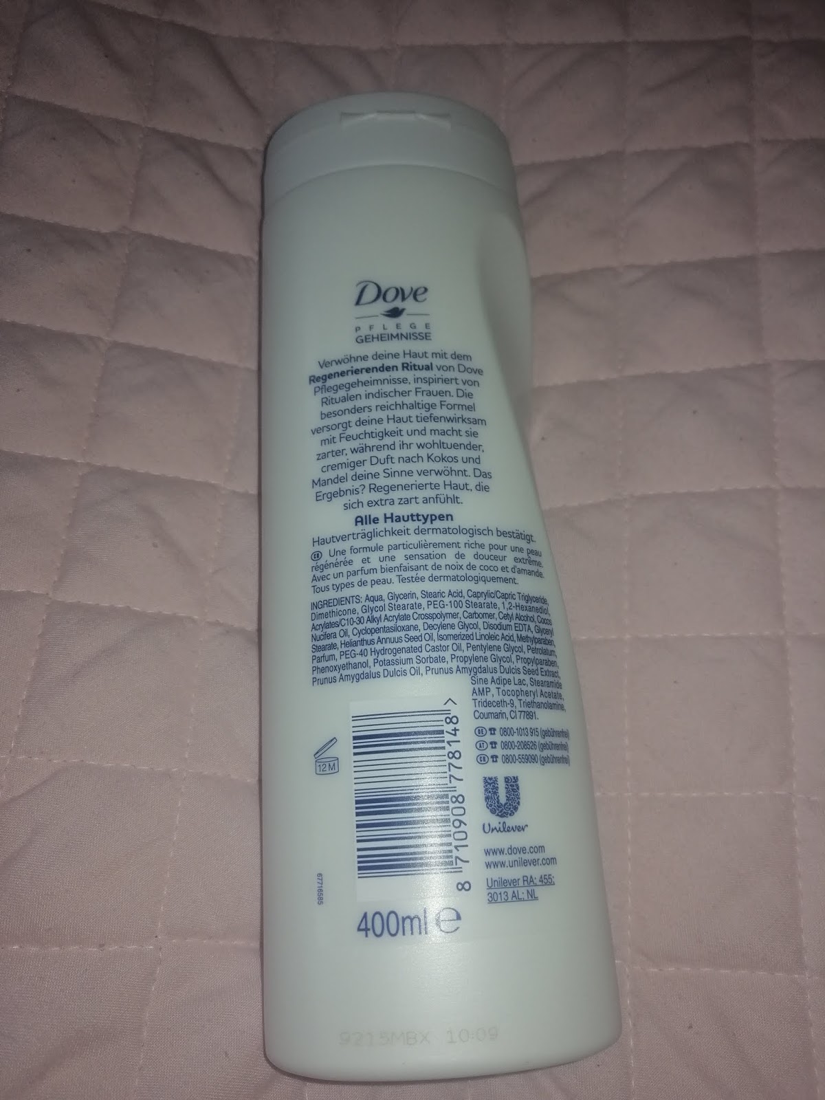 Evi i Paweł = Podróż / Testowanie / Komentowanie DOVE BODY LOTION 400