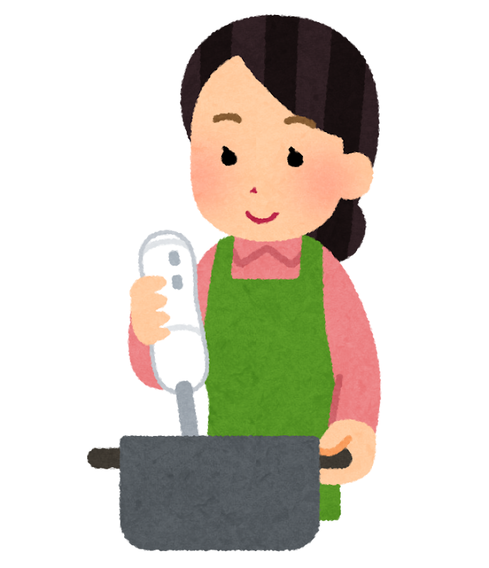 ハンドブレンダーを使う人のイラスト かわいいフリー素材集 いらすとや