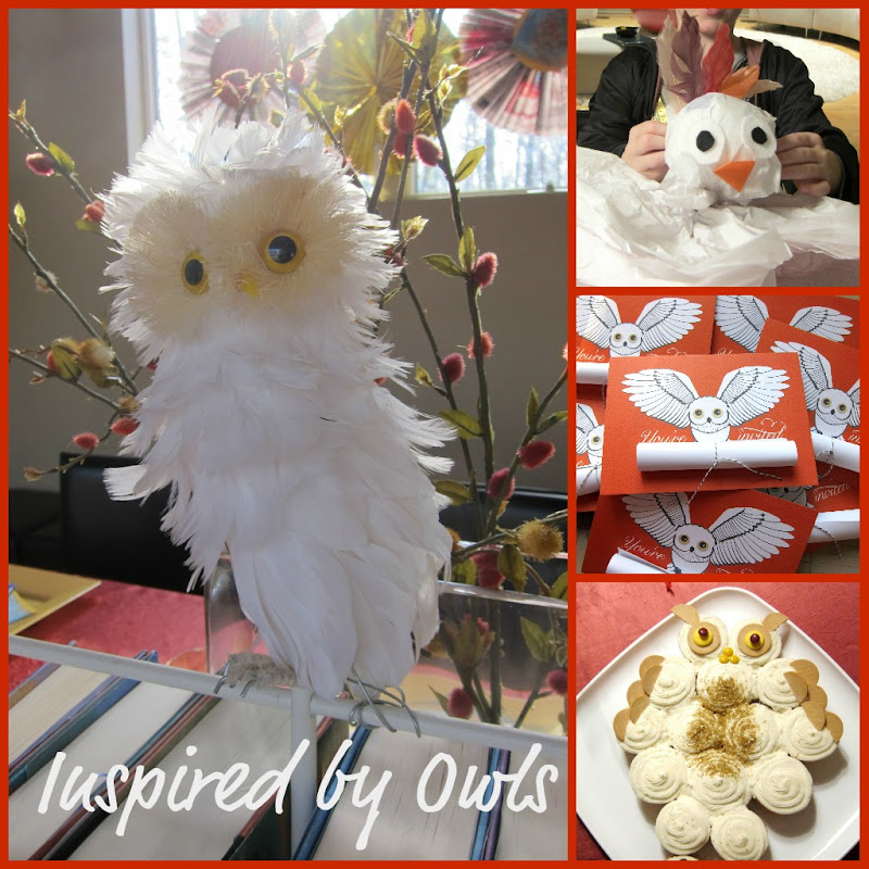 The birthday party was inspired by Hedwig, Harry Potter's Snowy Owl  title=