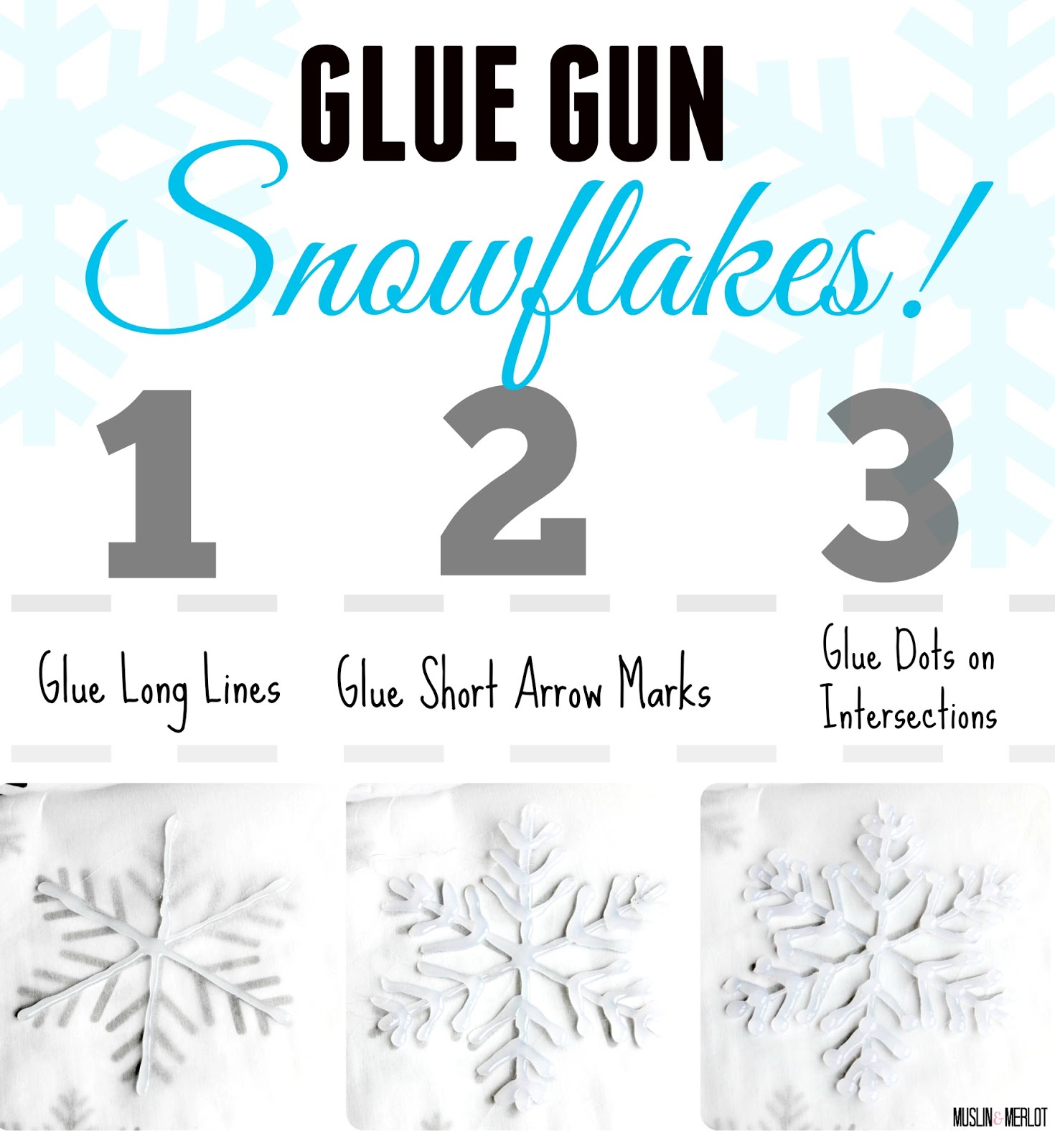 Glitter Glue Snowflake