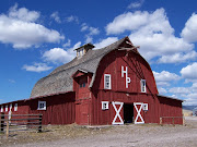 Red American Barn (red barn )