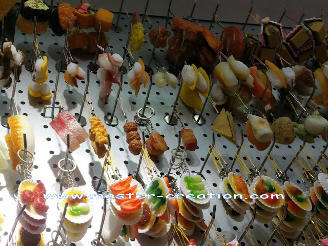 mini sushi pendant keychain ware