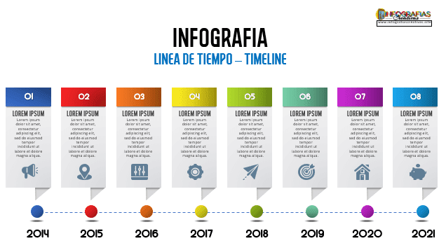 Plantilla para linea de tiempo diseño 18 Plantilla para linea de tiempo diseño 18