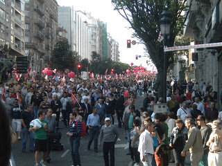 Manifestación de la huelga general del 29-M en Vigo