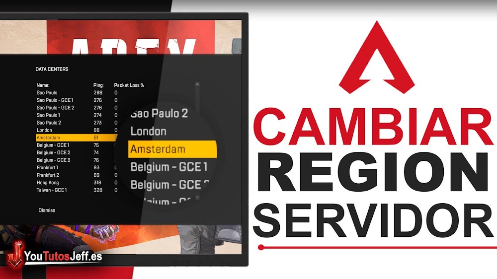 Como Cambiar de Servidor o Región Apex Legends