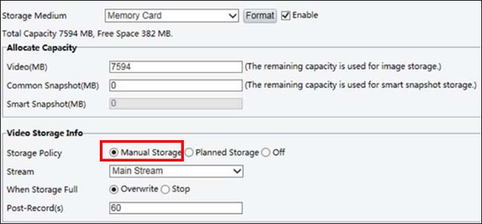 How to use Uniview Edge Storage and Cache Post Recording