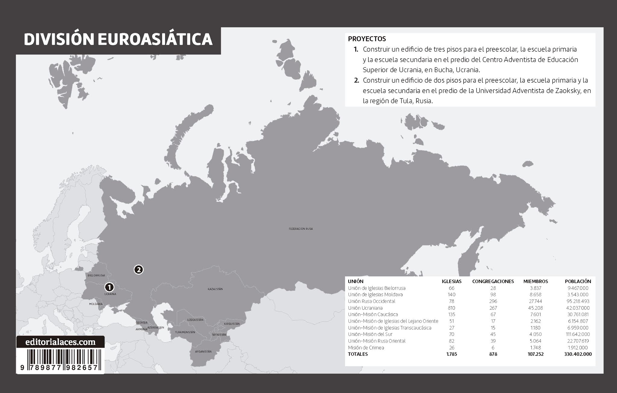Mapa Misionero | 1er Trimestre 2021 | Proyectos Misioneros de Misión