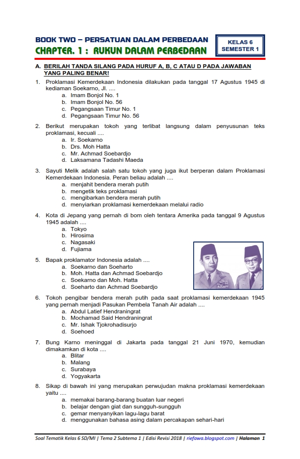 Trend Soal Essay Dan Jawaban Tentang Proklamasi Kemerdekaan Indonesia