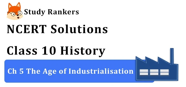 NCERT Solutions for Class 10 History Chapter 4 The Age of Industrialisation