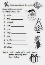 5 easy christmas word jumble printable for kids 5 Easy Christmas Word Jumble Printable For Kids