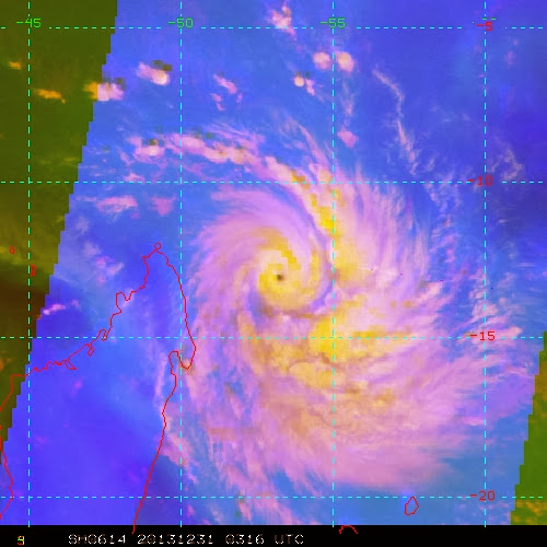 Image satellite cyclone tropical intense béjisa