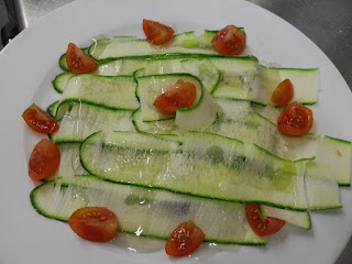 Carpaccio de pepino.