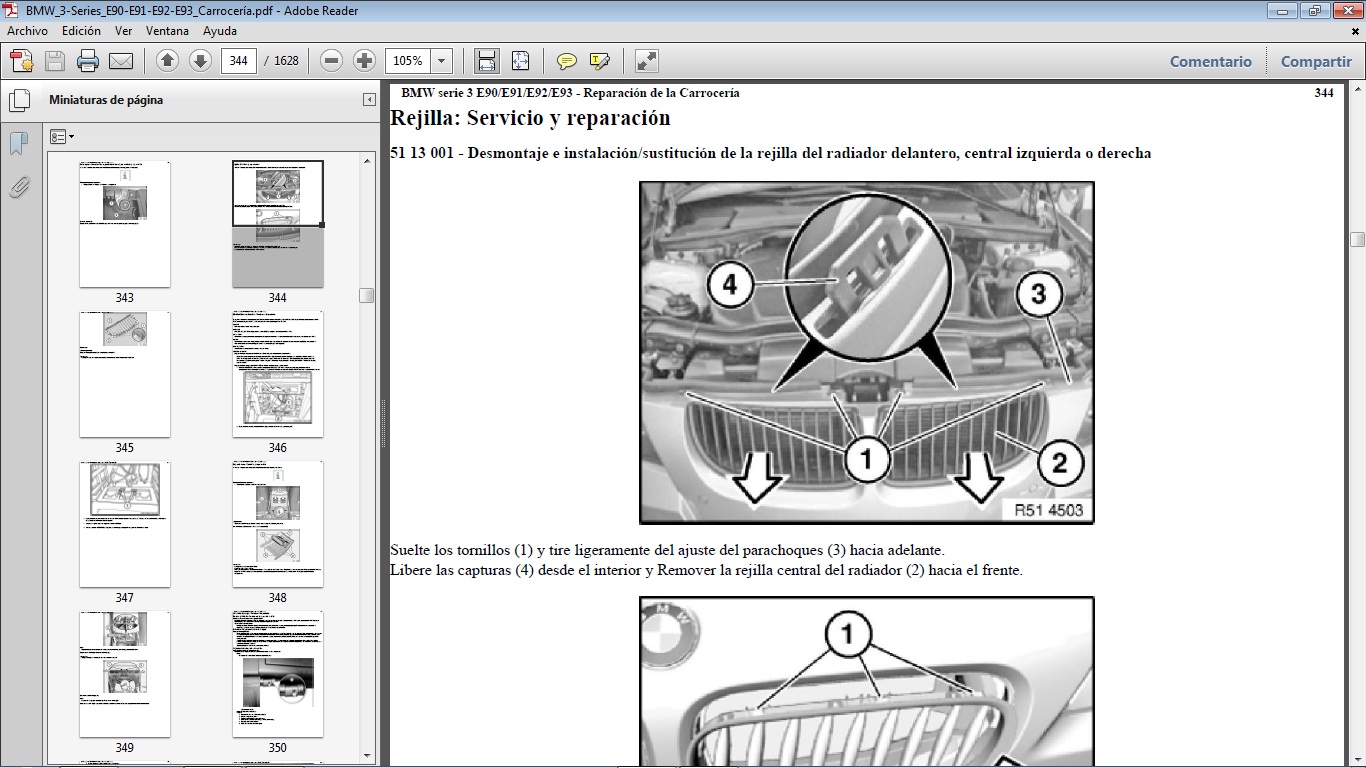 Manuales de Taller de BMW En Español para BMW E90/E91/E92/E93 Manual