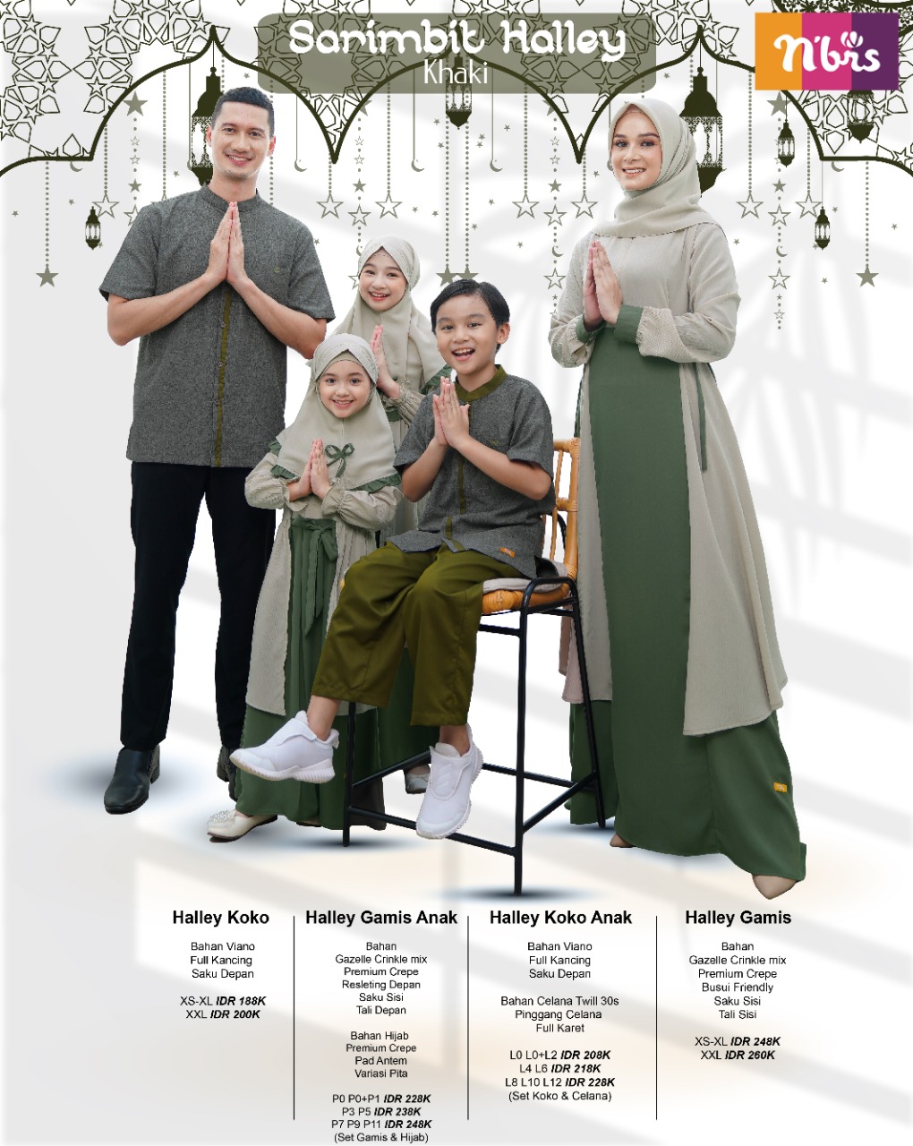 KOLEKSI TERBARU SARIMBIT NIBRAS 2021 HALLEY