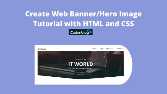 Create Web Banner Hero Image Tutorial With Html And Css