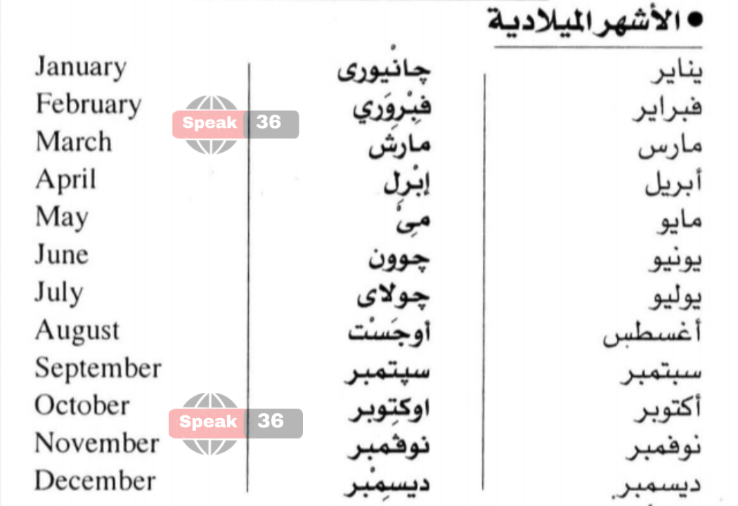 اغسطس بالانجليزي