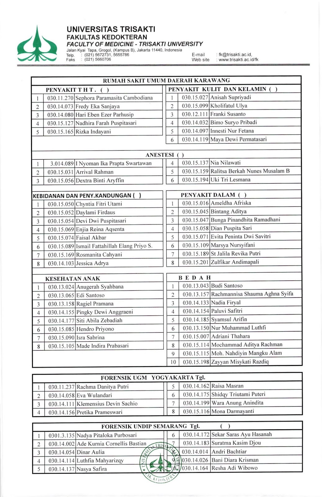 Psppd Fk Usakti Jumat Mei 24 2019
