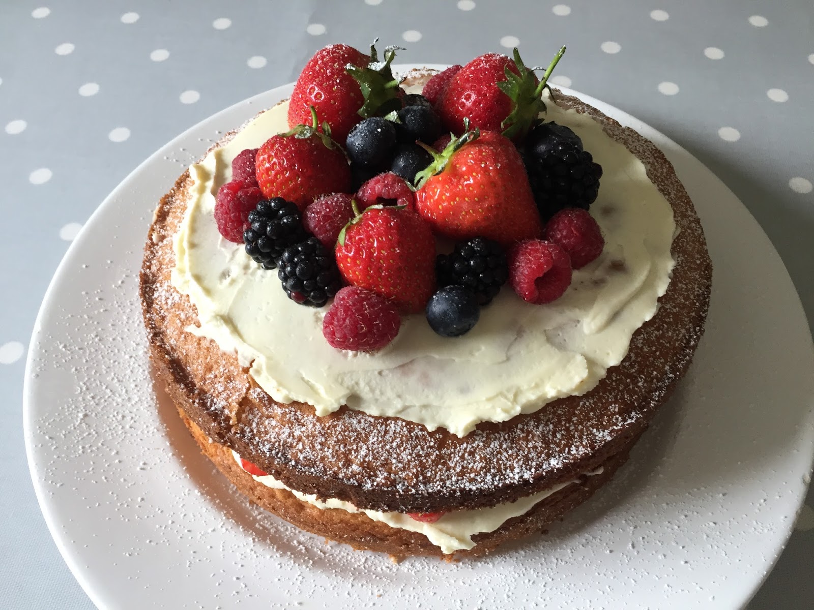 Cake Junki Victoria Sponge With Summer Berries