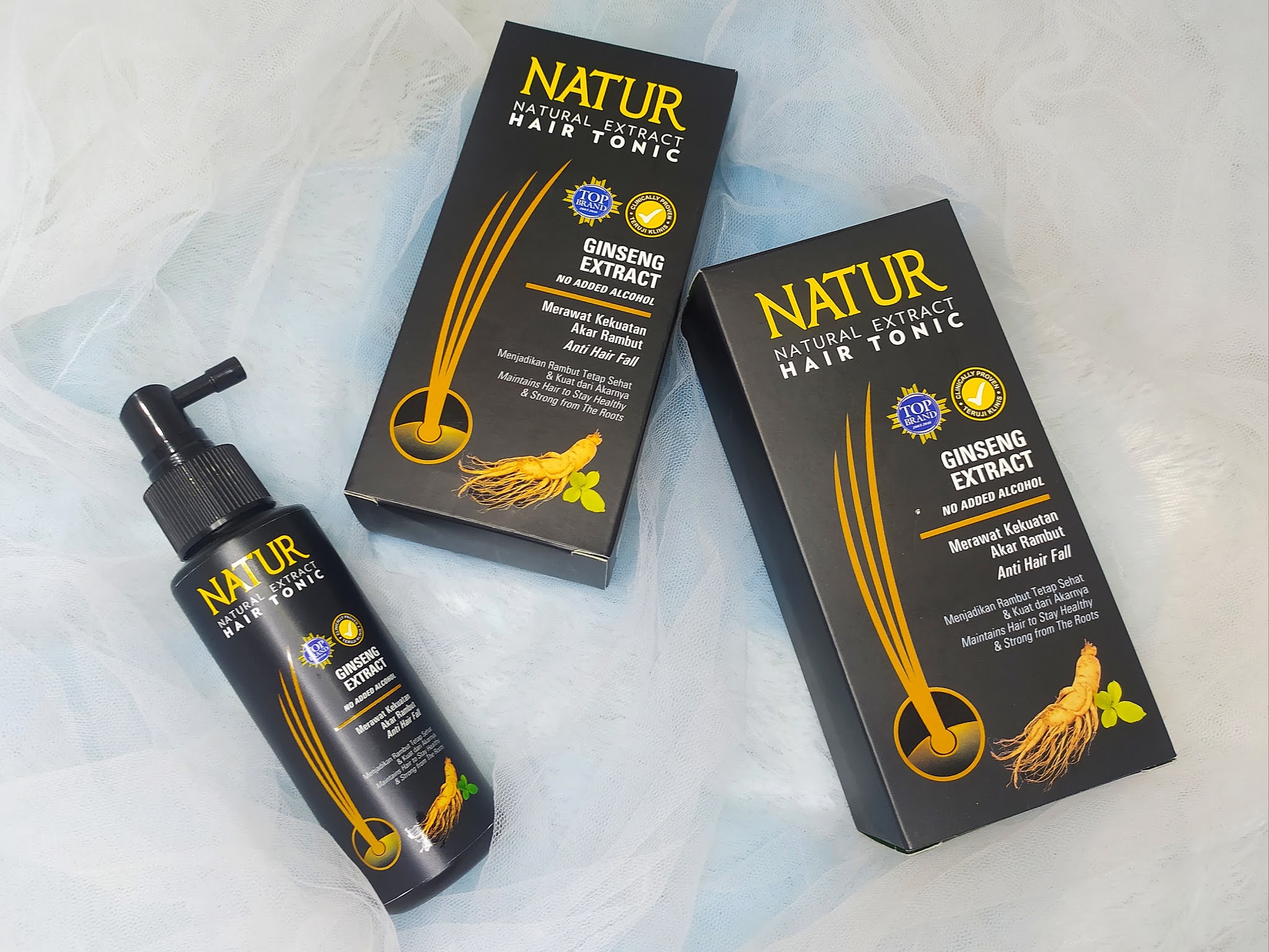 Rambut Kuat Dari Akarnya Dengan Formula Natur Hair Tonic Ginseng