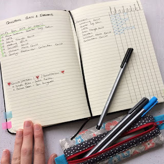 Notebook Buddy Pattern - DIY an organiser for stationery and bullet journal supplies