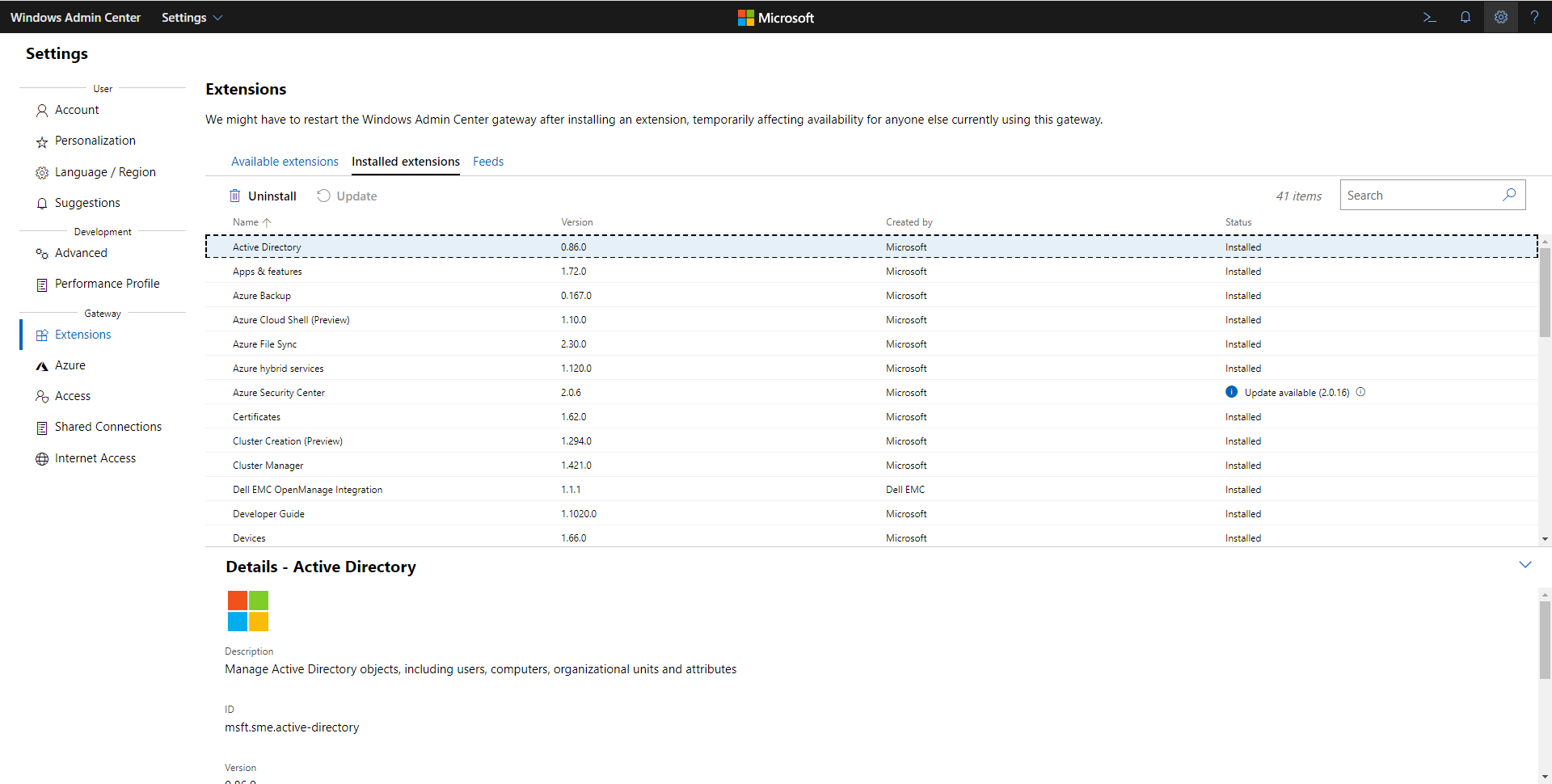 Windows admin center active directory jnrworth