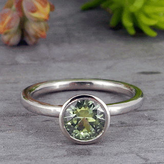 green montana sapphire ring