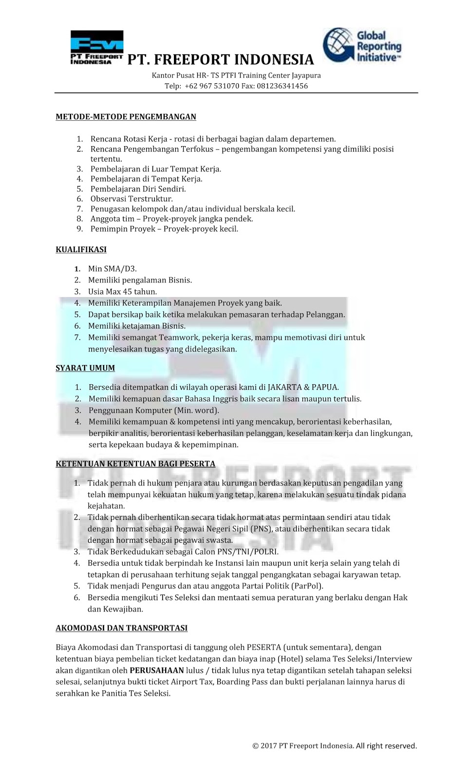 Hati Hati Surat Undangan Interview Pt Freeport Indonesia Ya Kale Bro