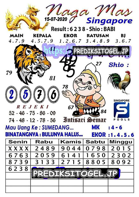 Prediksi Togel Singapura Rabu 15 Juli 2020 Sgp Hari Ini Prediksitogel Jp