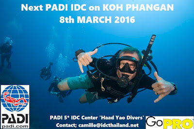 PADI IDC on Koh Phangan starts 8th March 2016