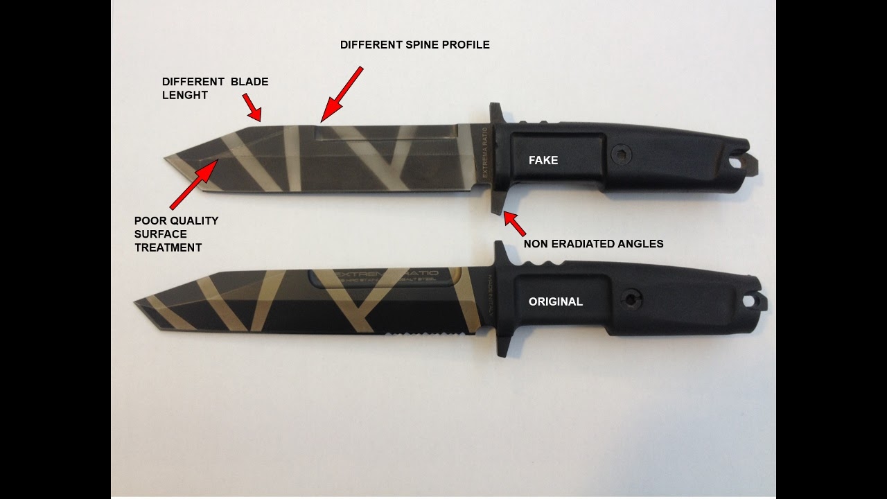 AD Blog bushcraft per passione Extrema Ratio fake knives are for