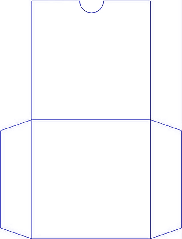 Схема кармашка из бумаги