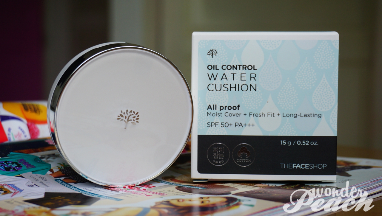 รีวิว The Face Shop Oil Control Water Cushion คุชชั่นสำหรับคนหน้ามัน