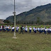 Tanamkan Rasa Cinta Tanah Air Kepada Generasi Muda Papua, Satgas TNI Latihkan Baris-Berbaris