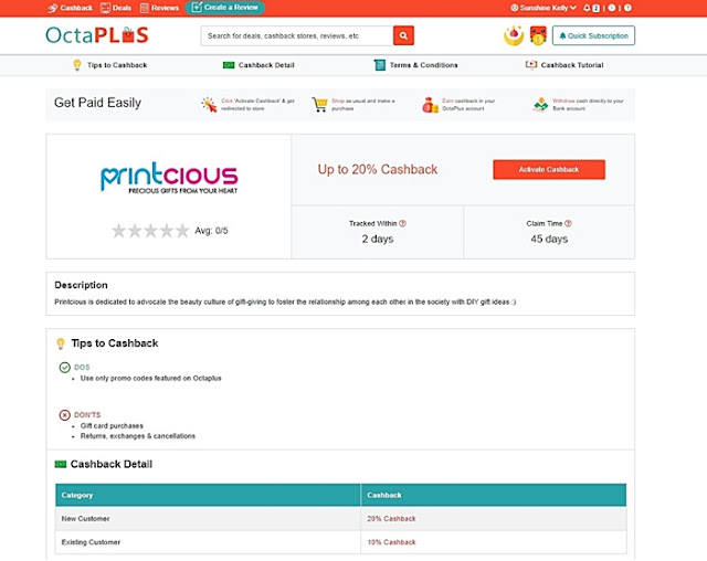 Octaplus, Octaplus Cashback, Octaplus Find Yours, Top 5 Personalized Gifts for Her from Printcious, 20% Cashback on Octaplus, Printcious, Printcious Malaysia, How To Activate Cashback, Activate Cashback, Printcious Malaysia Best Sellers, Top 5 Personalized Gifts for Her, lifestyle, 