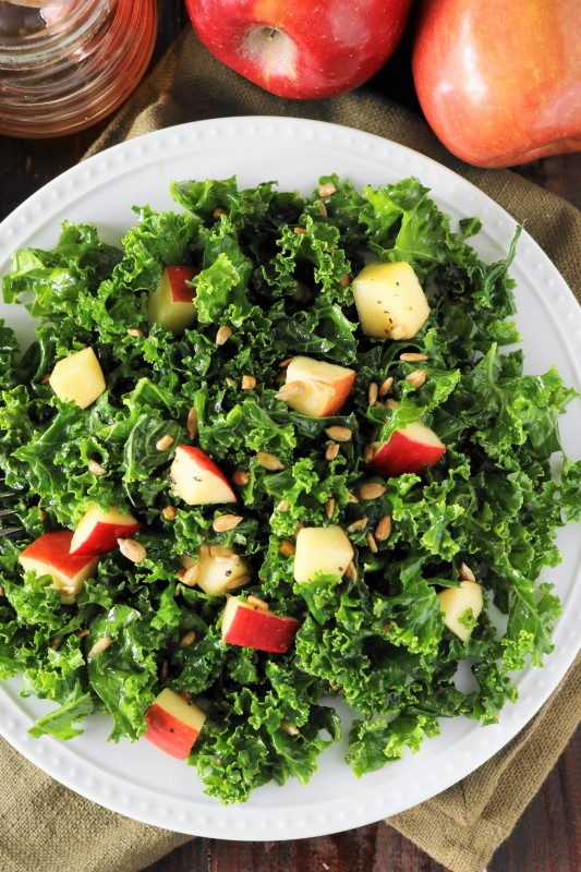 Kale & Apple Salad with Honey The Kitchen is My Playground